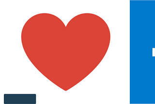 Codecademy logo, a heart emoji, and the TypeScript logo