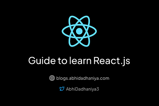 Guide to learn React.js