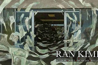 A watercolor image of money swirling around the entrance to a grocery store — Ran Kime