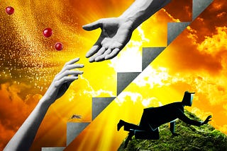 When Words Turn Into Moving Stairs