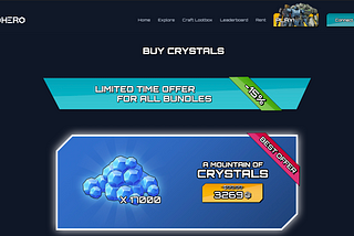 How to Purchase Crystals with $ROBO Tokens on RoboHero Marketplace