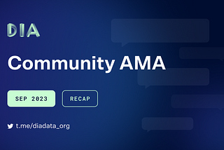 Community AMA, September 2023