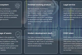 Exchase project, A good projects to end 2020