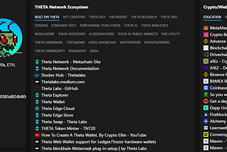 Introducing the ThetaPollinator Crypto Compendium: Helpful Links Curated for the Theta Ecosystem…
