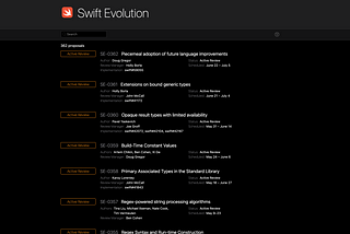 Como o sistema do Swift Evolution nos ajuda nas mudanças técnicas no will