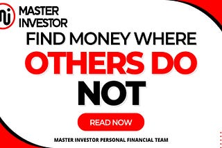 Find Money Where Others Do Not