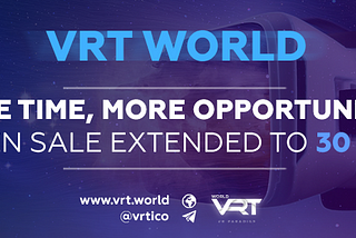 VRT Token Sale Round Three: Funds and Private Investors