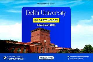 Delhi University PhD Psychology 2024–25