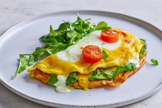 Enjoy Cheat Diet Day with Vegetable Cheese Omelet