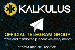 Join Official Kalkulus Telegram group: airdrops and prizes for members each month!