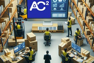 A busy ecommerce warehouse fulfillment operation using WAVE WMS