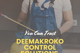 Protect your home from termites with DeemakRoko’s reliable control solutions!