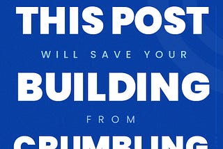 Stay alert — this post will prevent your building from collapsing!