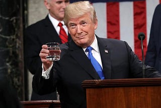 Is the Trump show only at intermission?