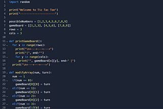 Tic Tac Toe with a computer