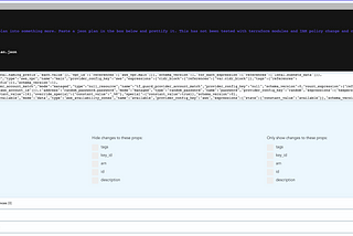 pretty print | better terraform plans