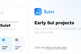 Don’t miss out early Sui projects: a step-by-step guide