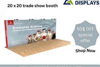 Dazzling 20 X 20 Trade Show Booth To Present Excellence