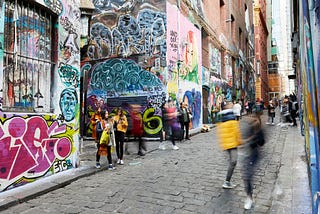 Hosier Lane: Where vandalism and street art negotiate
