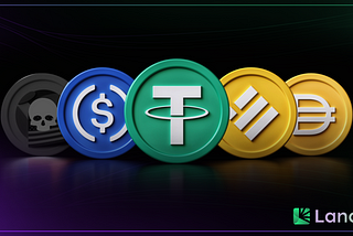 Most used stablecoins: $USDT, $BUSD, $USDC, $DAI and $UST