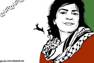 Filistinli karikatürist Mohammad Sabaaneh’in çizimi ile Rim Banna