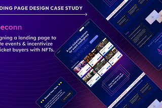 Case Study: Designing a landing page for a web3 platform to create events.