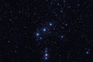 Orion the Monarch of Constellations in the Night Sky