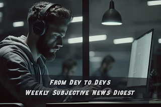 From dev to devs: A Weekly Subjective Roundup of Top Tech News