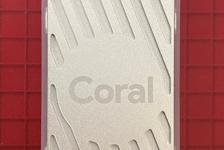 Picture of a Google Coral USB device