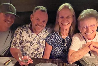 Family photo of Gregory J. Hoag, his siblings, and his mom.