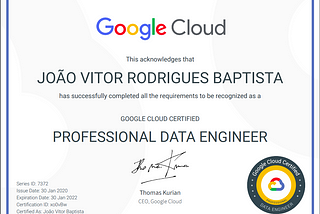 Google Cloud Professional Data Engineer Certification — My personal road map and thoughts in 2020