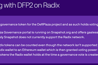 Launch of DefiPlaza on Radix