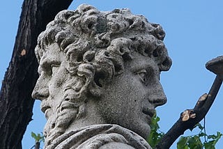 Statue of Janus, a person of two minds