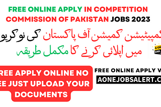 Jobs Advertisement In Competition Commission of Pakistan Jobs 2023