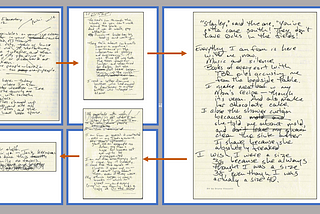 5 jounal pages of rough draft writing