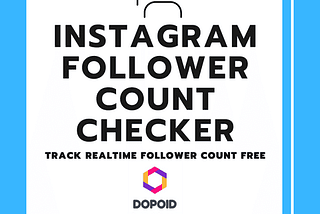 Instagram Follower Count Checker Tool