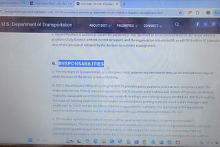 Dear NY FBI, US DoT spelled RESPONSABILITIES wrong on 1/14/2021 and, as of 3/7/2025, US DoT hasn’t…