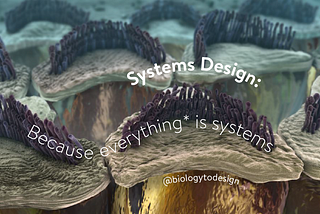 Systems Design: Because everything* is systems