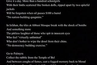 LIBERATION: A Poem