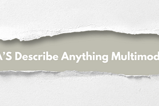 From Pixels to Paragraphs : NVIDIA’s Describe anything Multimodal LLM explained