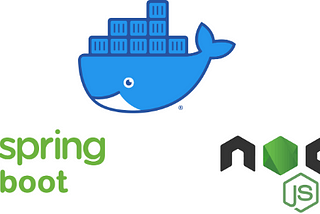 Creating docker image of Node and Spring Boot applications.