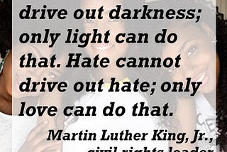 Martin Luther King, Jr. on Love vs. Hate