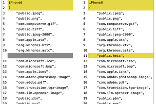 How to check if iOS device supports HEIC.
