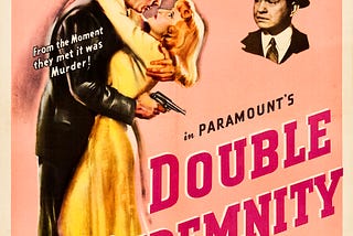 Original theatrical poster for Double Indemnity