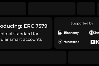 Introducing: ERC-7579