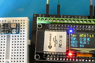 ESP32 Environmental Sensor AHT10 (Temperature & Humidity)