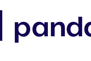 logo of Pandas, a Python library. It contains some non uniform multicolor vertical bars with the word pandas written in a dark color