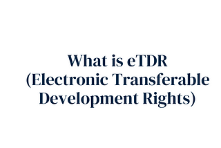 What is eTDR