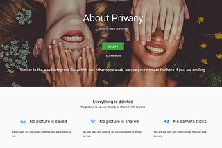 autenti.ca has a new privacy page. You can smile worry-free