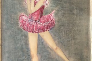 A painting of a ballerina